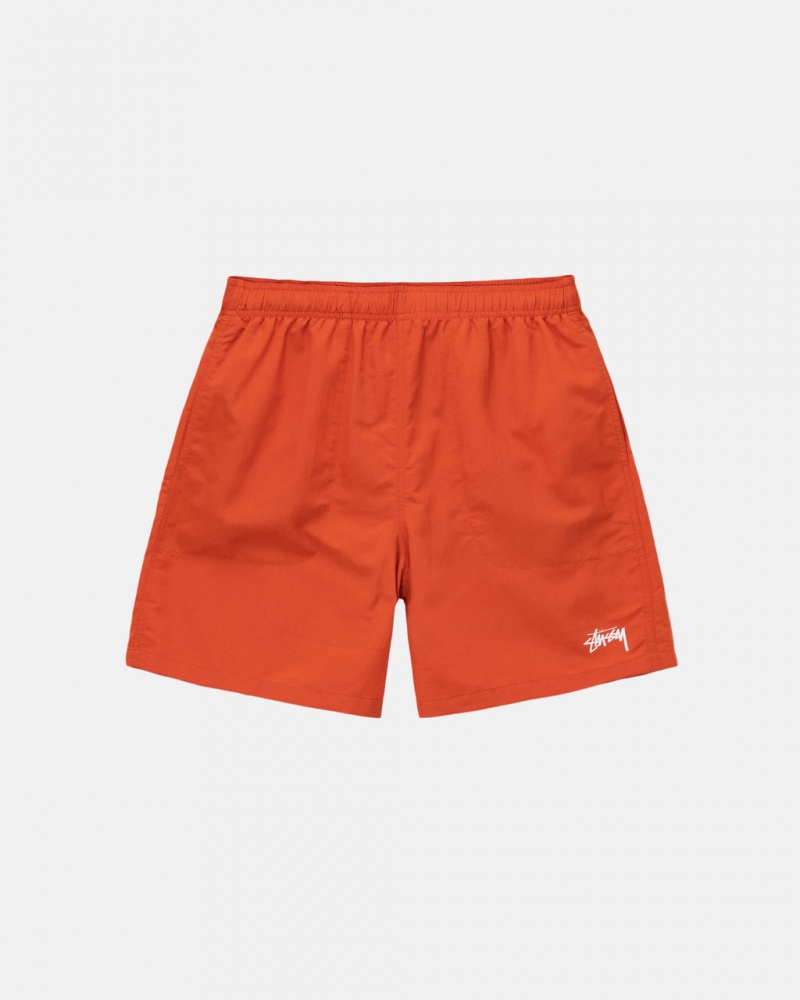 Stussy Water Kort Stock - Unisex Shorts Trunks Zwart | ABEWC76330