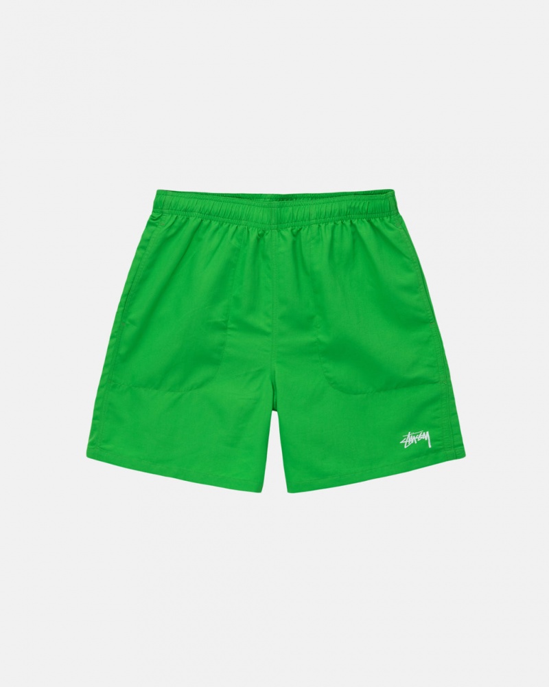 Stussy Water Kort Stock - Unisex Shorts Trunks Groen | BEJBT32897