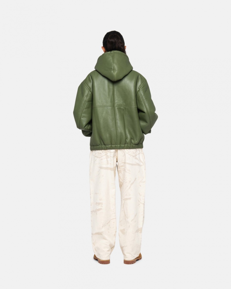 Stussy Werk Jacket Shearling - Unisex Jackets Groen | BBESO26776