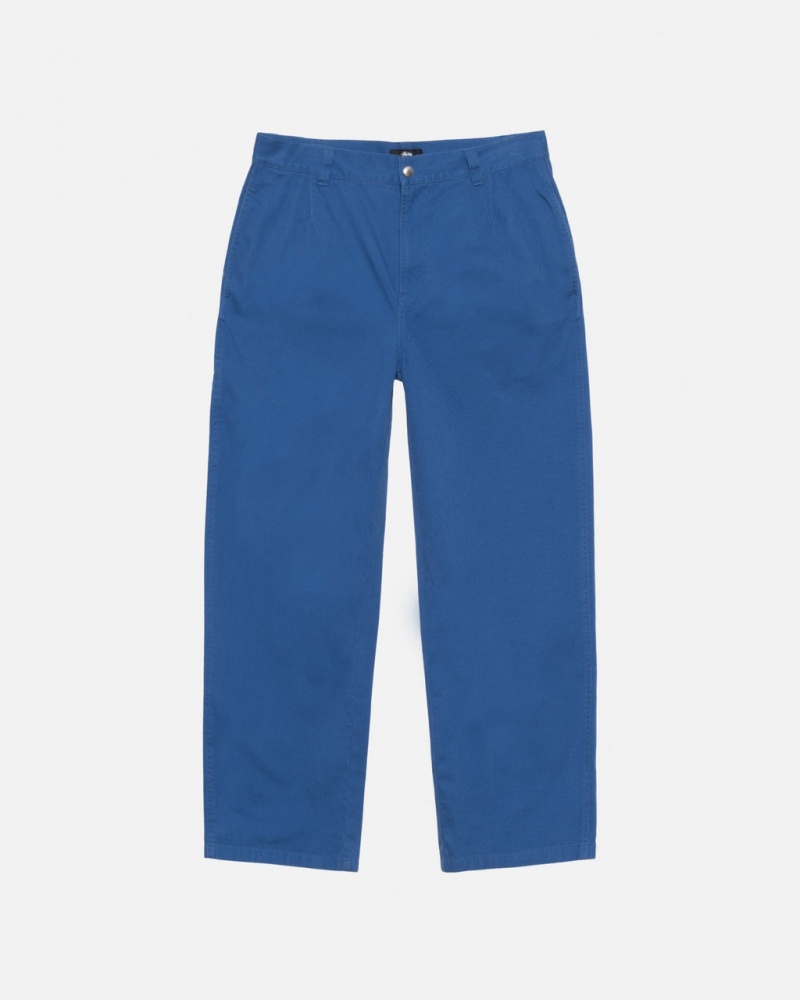 Stussy Workgear Trouser Twill - Unisex Jeans Pants Koningsblauw | BEDFL23009