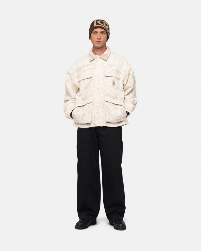 Stussy Workgear Trouser Twill - Unisex Pants Zwart | FBEHY58309