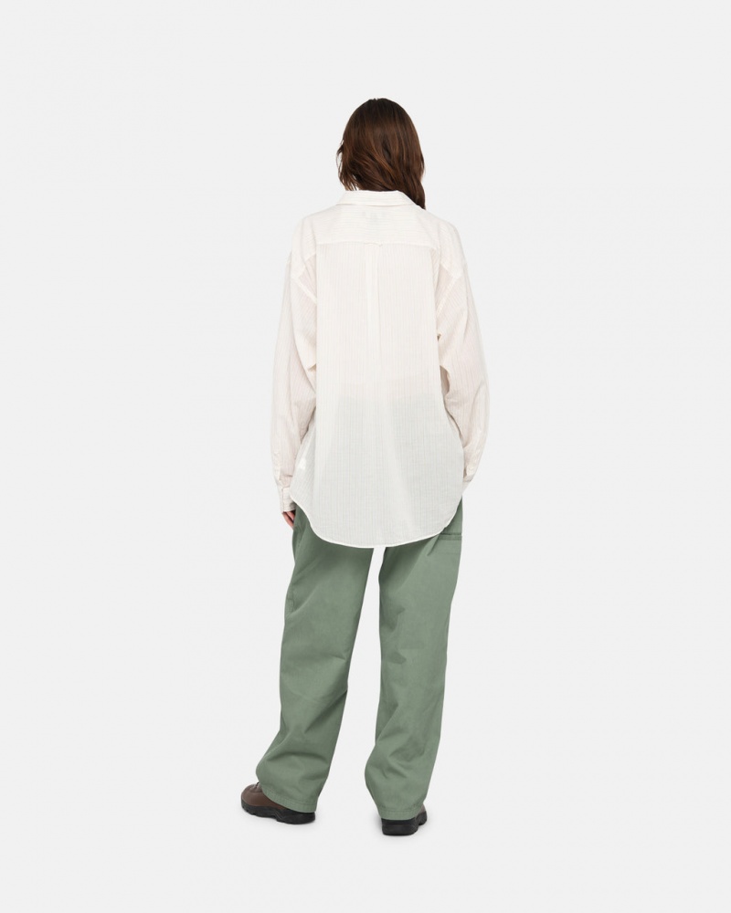 Stussy Workgear Trouser Twill - Unisex Pants Groen | LBESX61114