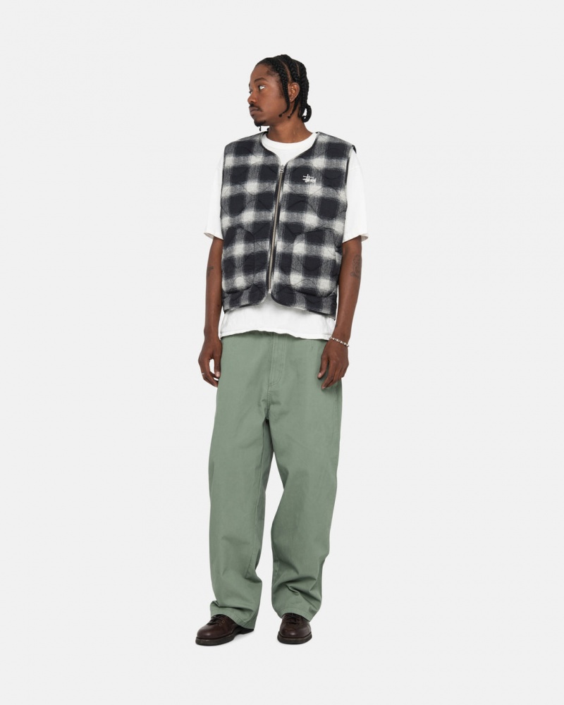 Stussy Workgear Trouser Twill - Unisex Pants Groen | LBESX61114