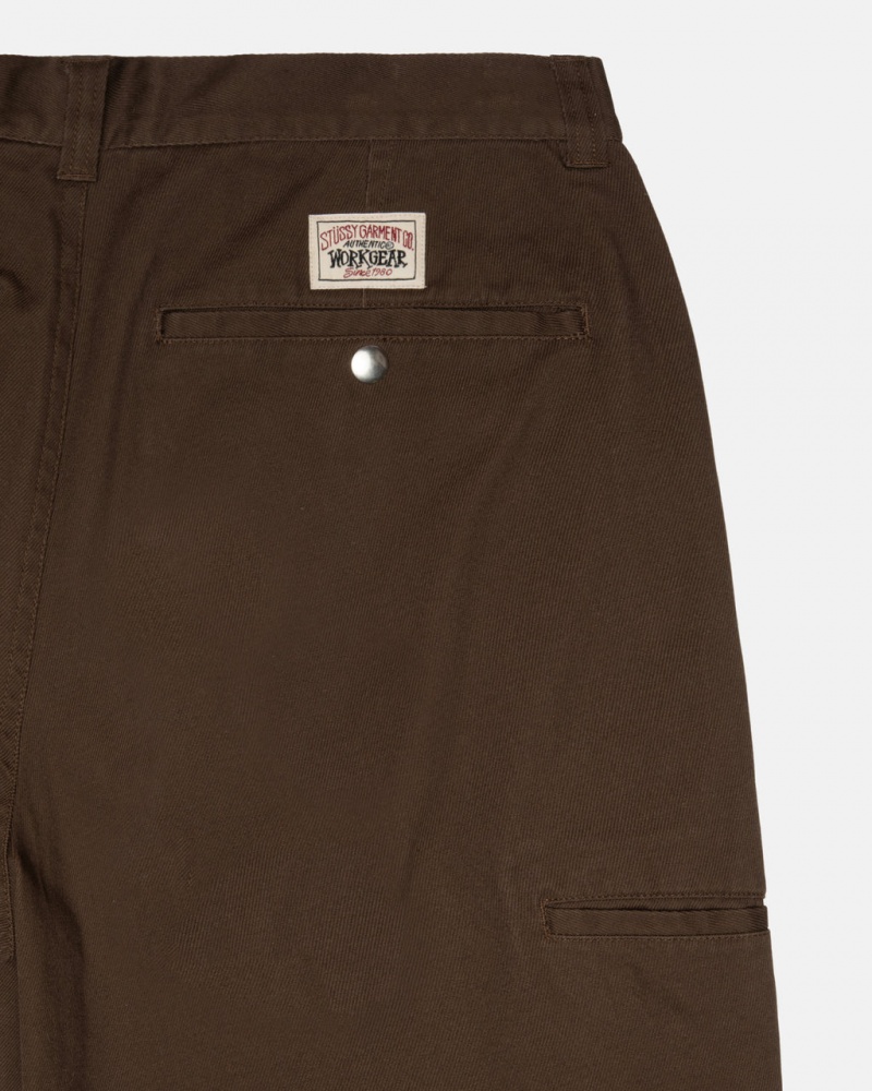 Stussy Workgear Trouser Twill - Unisex Pants Bruin | BEDYB38309