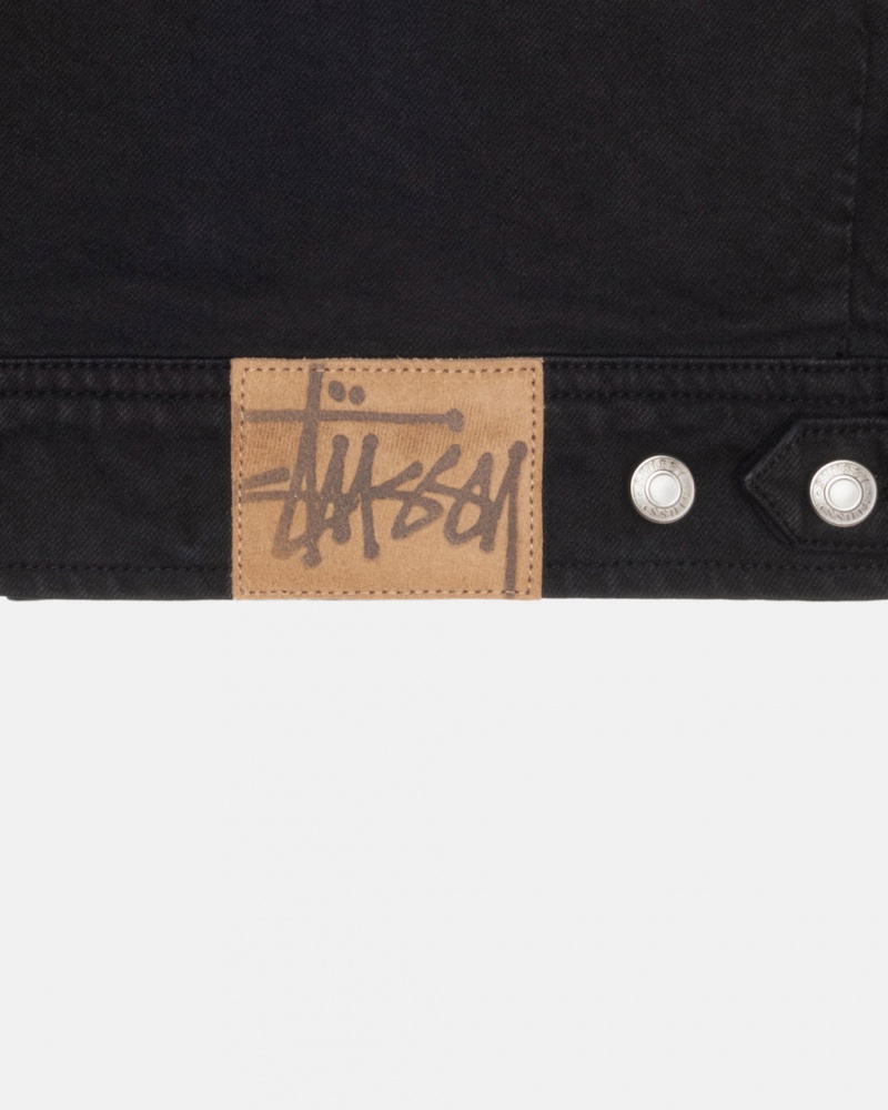 Stussy Zip Werk Jacket Overdyed - Unisex Jackets Zwart | BBESO35416